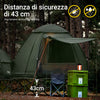 SoBuy Tenda pieghevole 193x145x188cm OGS32-L-GR