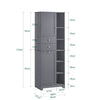 SoBuy Mobile alto con portabiancheria 60x37x171cm BZR104-DG