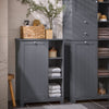 SoBuy Mobile portabiancheria 60x37x86cm BZR105-DG