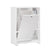 SoBuy BZR105-W Mobiletto da Bagno con Sacco per Biancheria – Mobile con Cesto a Ribalta e 3 Ripiani – Mobile Salvaspazio, Arredo Bagno in Legno per Spazi Ridotti, Bianco, 60x86x37cm