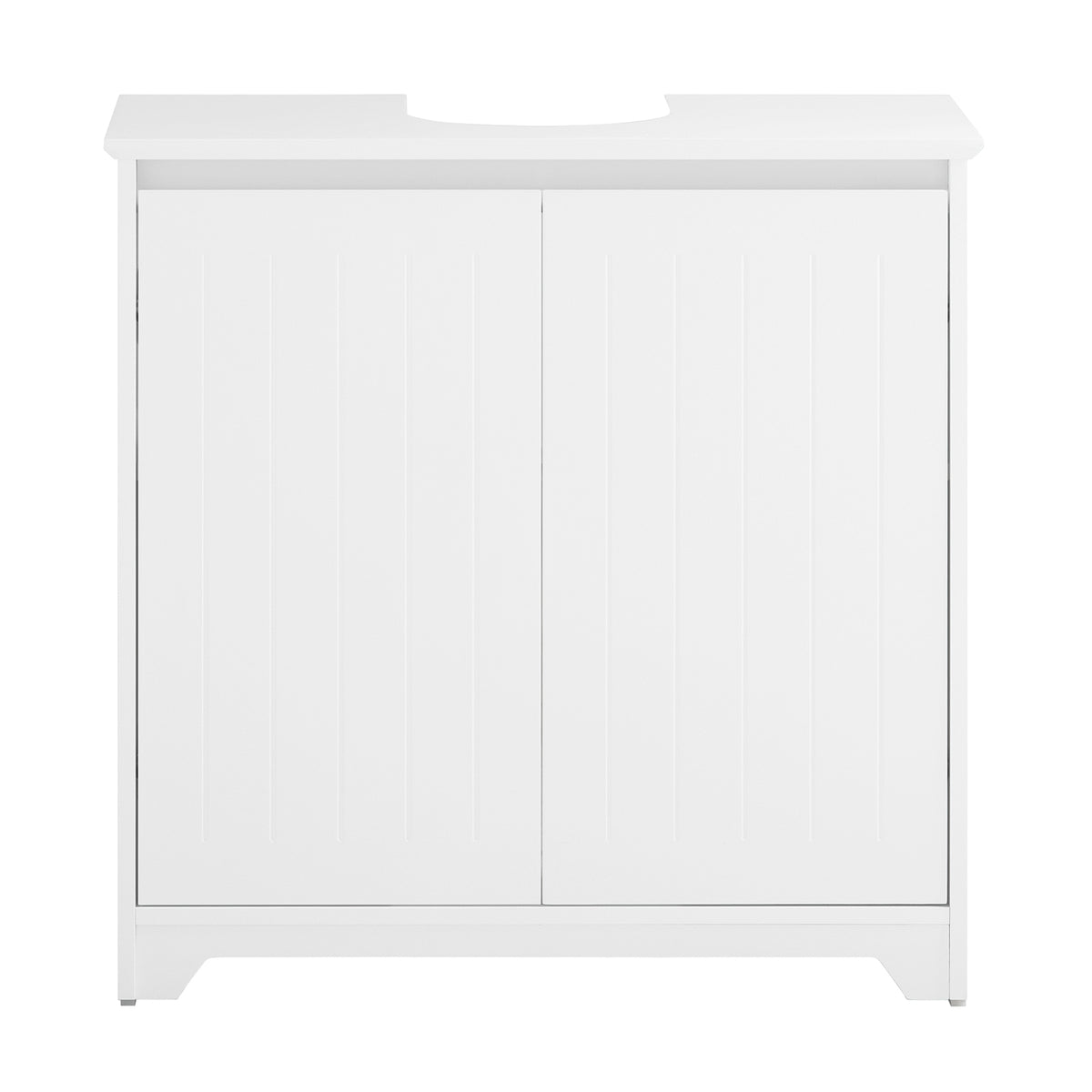 SoBuy Mobile Sottolavabo Per Bagno con Poggiapiedi Sottolavabo Bagno Mobile  Bagno Sottolavabo Bianco FRG128-II-W