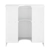 SoBuy BZR108-II-W Mobile Sottolavabo Bagno Mobile Base per Lavabo a Terra con 2 Ante Bianco 60x30x60cm