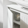 SoBuy BZR108-II-W Mobile Sottolavabo Bagno Mobile Base per Lavabo a Terra con 2 Ante Bianco 60x30x60cm