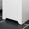SoBuy BZR109-W Mobile alto Mobile a colonna bagno salvaspazio Colonna Bagno con 2 Armadietti e 1 Vano Aperto 30x30x170cm