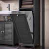 SoBuy Colonna bagno con portabiancheria 40x38x170cm BZR124-DG