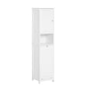 SoBuy BZR124-W Mobile Bagno Colonna Salvaspazio con Portabiancheria Armadietto Alto e Stretto per Ambienti Compatti, Mobiletto con Ripiani, Mobile Multiuso Bianco 40x170x38 cm