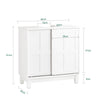 SoBuy Mobile sottolavabo in pino 60x30x61cm BZR142-W