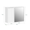 SoBuy Armadietto pensile con specchio 60x15x46cm BZR153-W