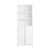 SoBuy Colonna bagno con portabiancheria 60x30x170cm BZR155-W