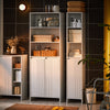 SoBuy Colonna bagno con portabiancheria 60x30x170cm BZR155-W