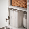 SoBuy BZR157-W Mobile Sottolavabo per Bagno, Mueble da Bagno Salvaspazio con Ripiani Regolabili, Bianco, MDF, 60x61x30 cm