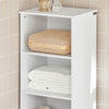 SoBuy BZR17-W Mobile alto Colonna bagno salvasapzio con cassetto e armadietto L40*P35*A161 cm