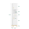 SoBuy Mobile portaoggetti Bianco 30x30x170cm BZR181-W