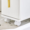 SoBuy BZR183-W Mobiletto Bagno Salvaspazio 20cm con 3 Cassetti e Ruote Mobile Bagno Cassettiera Compatta per WC e Angoli Stretti 52x17x69cm