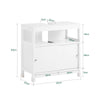 SoBuy Mobile sottolavabo in pino 60x30x60cm BZR185-W
