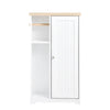 SoBuy Comò da bagno con portacarta igienica Mobiletto Armadietto da bagno Bianco 50x21x86cm BZR189-W