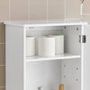 SoBuy BZR19-W Pensile da Bagno – Mobile da Bagno Sospeso con Anta e Ripiani Regolabili, Armadietto a Muro in Legno, per Cucina e Corridoio, Bianco, 40 x 52 x 23 cm