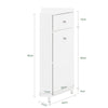 SoBuy Mobiletto da Bagno 44x31x80 cm BZR194-W
