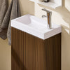 SoBuy Mobile Sottolavabo per Bagno Salvaspazio Mobiletto Bagno Sottolavabo Sospeso Design Moderno 40x22x56cm BZR196-BR