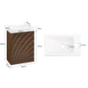 SoBuy Mobile Sottolavabo con 1 Anta, Armadietto Bagno, Mobile Sospeso con Lavabo, Mobiletto Salvaspazio, Marrone 40x22x56cm BZR197-N