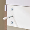 SoBuy Mobile Sottolavabo con 1 Anta, Armadietto Bagno, Mobile Sospeso con Lavabo, Mobiletto Salvaspazio, Marrone 40x22x56cm BZR197-N