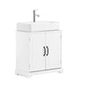 SoBuy BZR205-W Mobile Sottolavabo Bagno 60 cm, Mobiletto Salvaspazio con Ripiani Regolabili, Armadietto Bagno in MDF Resistente all'Umidità, Bianco, 60x30x60cm