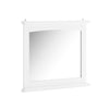 SoBuy BZR212-W Pensile Bagno con Specchio – Mobile Bagno Sospeso Bianco 60x6x53,5cm in MDF E1 e Vetro, Armadietto Bagno Sospeso con Mensola
