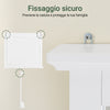 SoBuy BZR212-W Pensile Bagno con Specchio – Mobile Bagno Sospeso Bianco 60x6x53,5cm in MDF E1 e Vetro, Armadietto Bagno Sospeso con Mensola