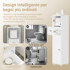 SoBuy Platzsparender Papierrollenhalter 23x20x100cm FRG177-W