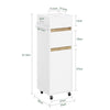 SoBuy BZR225-WN Mobile Bagno Salvaspazio su Ruote (immagine 3/12)