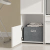 SoBuy BZR232-W Colonna Salvaspazio Armadio Multiuso con 4 Ante e 3 Ripiani Aperti (immagine 10/12)