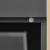 SoBuy BZR33-II-DG Mobiletto bagno con portabiancheria - Mobile bagno salvaspazio con 2 cassetti e 2 sacchi estraibili - Mobiletto lavanderia per ingresso o cucina in MDF, Grigio, 78x38x90cm