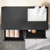 SoBuy BZR33-II-SCH Mobiletto bagno con portabiancheria - Mobile bagno salvaspazio con 2 cassetti e 2 sacchi estraibili - Mobiletto lavanderia per ingresso o cucina in MDF, Nero, 78x38x90cm