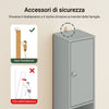 SoBuy BZR34-II-HG, Mobiletto alto da bagno 20 cm, Mobiletto portaoggetti da bagno, MDF resistente all'acqua con ripiani regolabili, Grigio chiaro, L20 x P20 x A180 cm