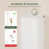 SoBuy BZR34-WN Armadio colonna bagno, Mobile alto con 2 Ante e 1 cassetto, Mobiletto bagno salvaspazio 20x20x180 Bianco-Naturale