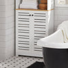 SoBuy BZR44-W Mobile Alto Bagno – Armadio Bagno Salvaspazio con Ripiani Regolabili – Grande Capacità in Legno Resistente all’Umidità, per Cucina, Soggiorno, Bianco, 60x160x30 cm