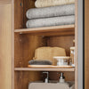 SoBuy BZR63-L-PF, Mobile Bagno Sottolavabo 90cm, Mobiletto Bagno Sottolavabo con Intaglio per Sifone, Mobile Salvaspazio con Ante e Ripiani A Giorno, Armadietto Stile Industriale in Legno e Metallo
