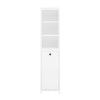 SoBuy Colonna bagno con portabiancheria 40x35x172cm BZR95-W