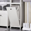SoBuy Colonna bagno con portabiancheria 40x35x172cm BZR95-W