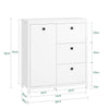 SoBuy Mobile armadio con portabiancheria 80x35x90cm BZR97-W