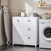 SoBuy Mobile armadio con portabiancheria 80x35x90cm BZR97-W