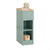 SoBuy FBT111-GR Comodino Stretto 20cm con Cassetto e 2 Ripiani - Tavolino da Notte Sottile Verde 20x35x61 cm
