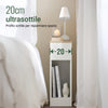 SoBuy FBT111-WN Comodino con cassetto stretto Tavolino divano Tavolino comodino Bianco 20x35x60 cm
