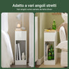 SoBuy FBT111-WN Comodino con cassetto stretto Tavolino divano Tavolino comodino Bianco 20x35x60 cm