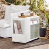 SoBuy Tavolino con ruote 75x35x61cm FBT142-W