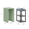 SoBuy Set di 2 Tavolini verde 40x30x60cm FBT145-GR