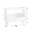 SoBuy Tavolino Bianco 60x25x50 cm FBT147-W