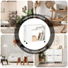 SoBuy FBT34-W Tavolino con rotelle, Tavolino rotante a 2 livelli con ripiani, Libreria mobile per soggiorno, camera, ufficio, L70 x P35 x H60cm Bianco