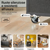 SoBuy FKW113‑SCH Mobile Cucina Salvaspazio Credenza Cucina Carrello Cucina con Ruote Mobiletto Cucina Dispensa Madia Cucina Mobile Cucina con Ripiani nero 82x46x88 cm