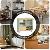 SoBuy FKW114-GR Carrello da Cucina con Ruote Isola Cucina con Piano di Lavoro in Legno Carrello Salvaspazio per Sala da Pranzo Verde e Naturale 109 × 40 × 92 cm